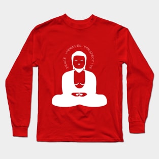 Peace Improves Perspective - On the Back of Long Sleeve T-Shirt
